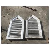 (2) Gable Vents (As Pictured) 45" x 24"