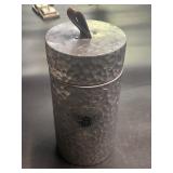 10 1/2" Galvanized Honey Bee Canister