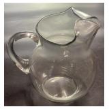 8 1/2" Vintage Glass Pitcher