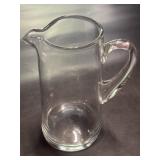 10 1/2" Vintage Glass Pitcher