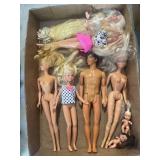 Tray Lot Of Assorted Barbies