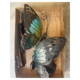 (2) Solar Butterfly Outdoor Decor