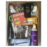 Tray Lot Of Assorted Items Including Bic Pens,