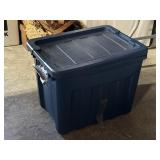 18 Gallon Tote w/ what appears to be Feather Down