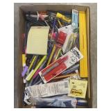 Tray Lot Of Assorted Stationary As Pictured