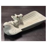 Ceramic Bird Family Center Piece 14 1/2"