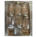 (5) Assorted Quart Jars & More