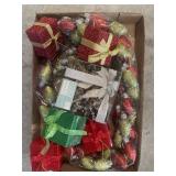 Tray Lot Of Assorted Christmas Decor