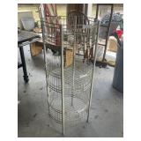 4 Shelf Round Wire Rack 46"