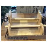 2 Wooden Paper Towel Holders