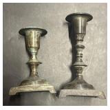 (2) Brass Candle Holders