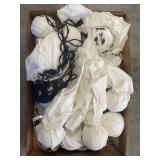 Tray Lot Of Handmade Halloween Ghost Decor & More