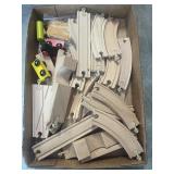 Assorted Wooden Train Track & More