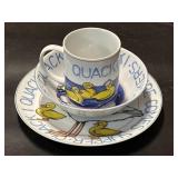 Sigma Soup & Quackers Cup, Saucer & Bowl