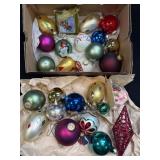 Several Assorted Christmas Ornaments As Pictured