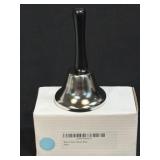 Vintage Silver Steel Tea Hand Bell NIB 4.5ï¿½