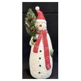 Ceramic Mold Snowman With Red Scarf