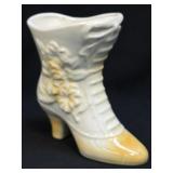 Ceramic Boot with Flowers