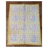 Handmade Baby Quilt (Blemishes Pictured) 43ï¿½ X