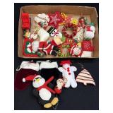 Several Assorted Vintage Christmas Ornaments As