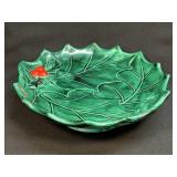 Vintage Holland Mold Green Holly Leaves Berries