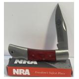 National Rifle Association Folding Lock Blade New
