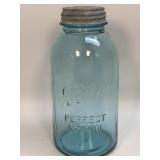 1/2 Gallon Blue Perfect Mason Ball Jar With Zinc