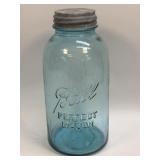 1/2 Gallon Blue Perfect Mason Ball Jar With Zinc
