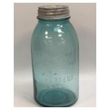1/2 Gallon Blue Perfect Mason Ball Jar With Zinc