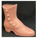 VINTAGE EMIG CAST METAL PINK VICTORIAN SHOE