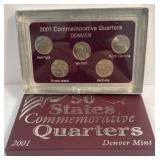 2001 Commemorative Quarters! Denver! New York,