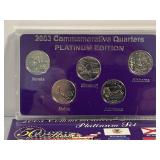 2003 Commemorative Quarters Platinum Set !
