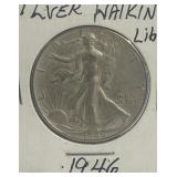1946 Walking Liberty Silver Dollar
