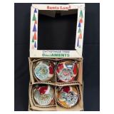 Vintage Santa Land Christmas Ornaments Indent