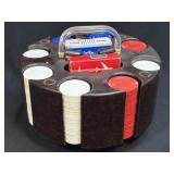 Vintage 1984 HOYLE POKER CHIP REVOLVING RACK