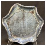 Handmade Pottery Serving Dish 7ï¿½ Signed SL