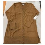 Time and Tru Womenï¿½s Longline Button Front