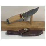 Damascus Style Fixed Blade Knife Measuring 6ï¿½