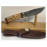 Damascus Style Fixed Blade Knife Measuring 6ï¿½