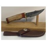 Damascus Style Fixed Blade Knife Measuring 6ï¿½