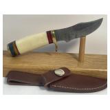 Damascus Style Fixed Blade Knife Measuring 6ï¿½