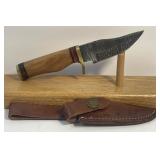 Damascus Style Fixed Blade Knife Measuring 6ï¿½