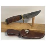 Damascus Style Fixed Blade Knife Measuring 6ï¿½