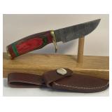 Damascus Style Fixed Blade Knife Measuring 6ï¿½