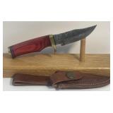 Damascus Style Fixed Blade Knife Measuring 6ï¿½
