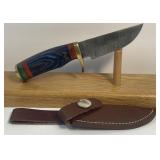 Damascus Style Fixed Blade Knife Measuring 6ï¿½