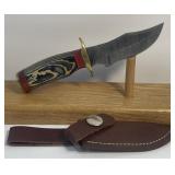Damascus Style Fixed Blade Knife Measuring 6ï¿½