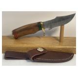 Damascus Style Fixed Blade Knife Measuring 6ï¿½