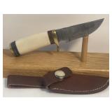 Damascus Style Fixed Blade Knife Measuring 6ï¿½