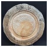 Handmade Ceramic Serving Platter 12.5ï¿½ Signed SL